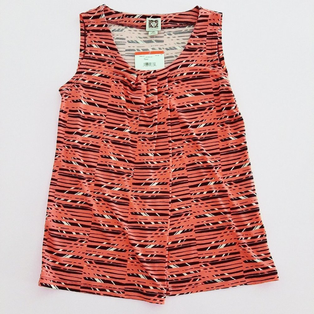 NWT Anne Klein Sleeveless Stretch Knit Top (Tank/Shell), PXS, PP, 2P, 4P